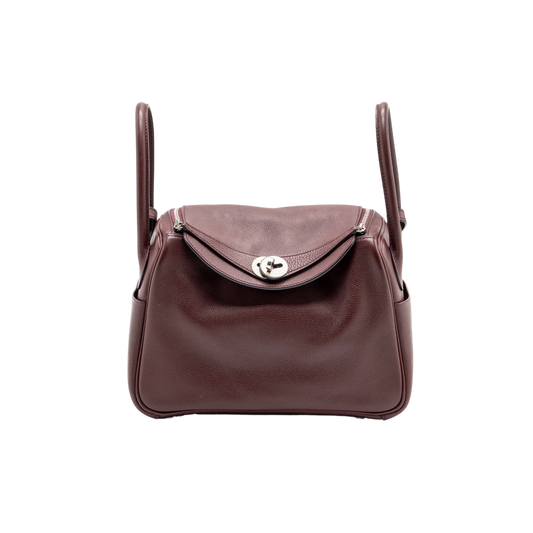 Hermes Lindy 26 Bordeaux Evercolor Leather