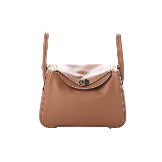 Hermes Lindy 26 Gold Evercolor Leather