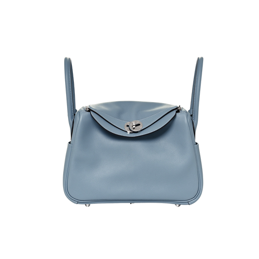Hermes Lindy 26 Bleu Lin Evercolor Leather
