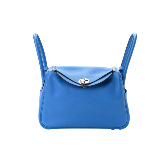 Hermes Lindy 26 Bleu Hydra Evercolor Leather