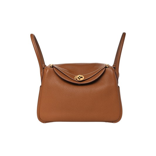 Hermes Lindy 26 Gold Clemence Leather