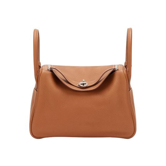 Hermes Lindy 30 Gold Clemence Leather