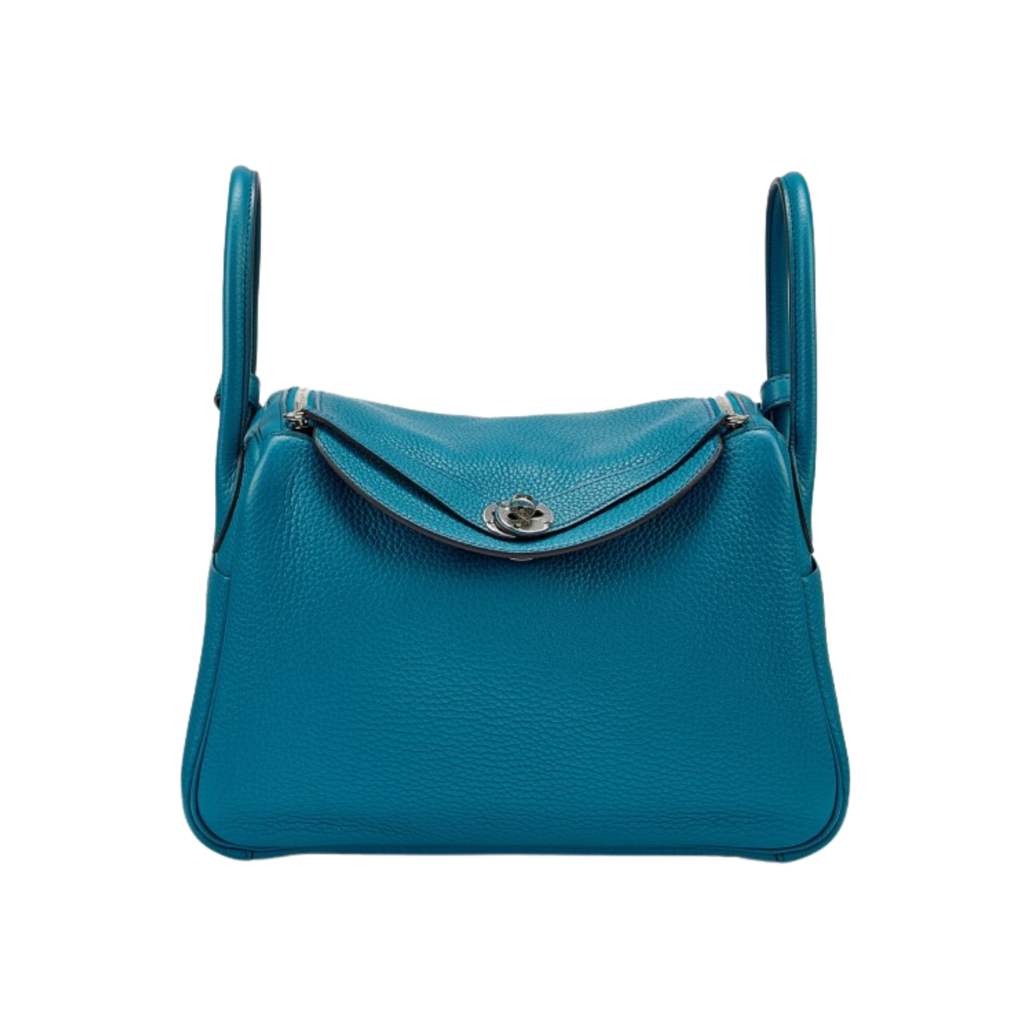 Hermes Lindy 30 Bleu Izmir Clemence Leather
