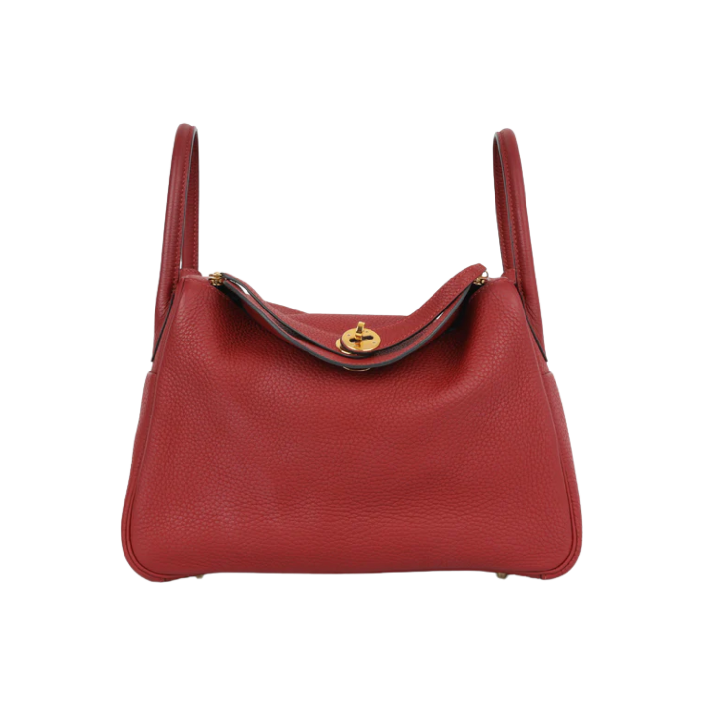 Hermes Lindy 30 Rouge Grenat Clemence Leather