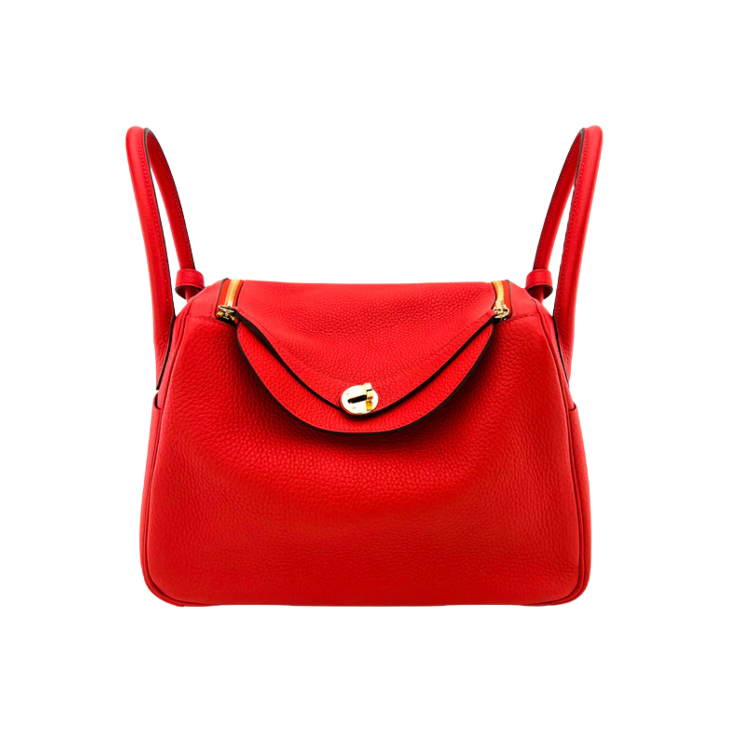 Hermes Lindy 30 Rouge Tomate Clemence Leather