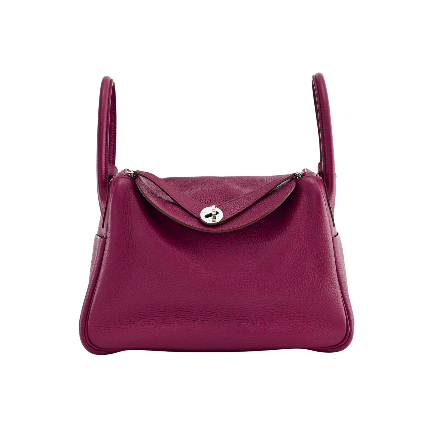 Hermes Lindy 30 Rubis Clemence Leather