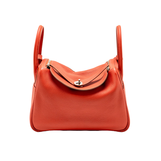 Hermes Lindy 30 Sanguine Clemence Leather