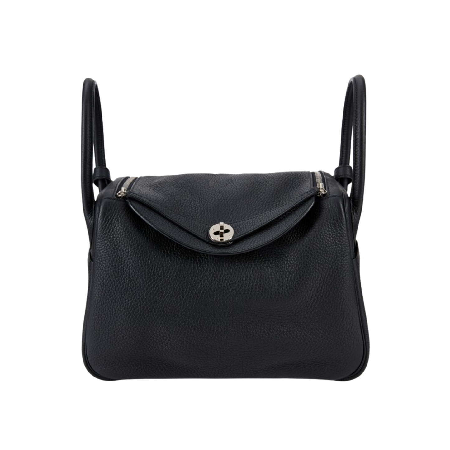 Hermes Lindy 30 Noir Clemence Leather