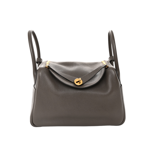 Hermes Lindy 30 Etain Clemence Leather