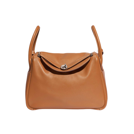 Hermes Lindy 30 Gold Swift Leather