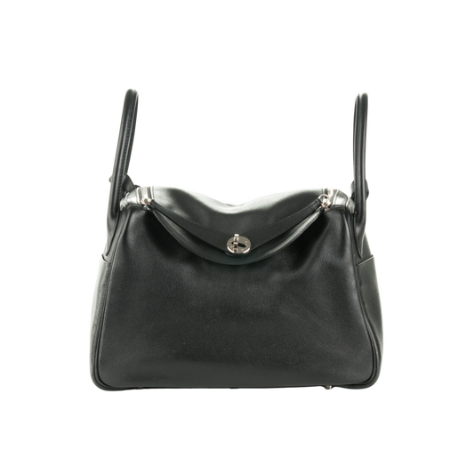 Hermes Lindy 30 Noir Swift Leather