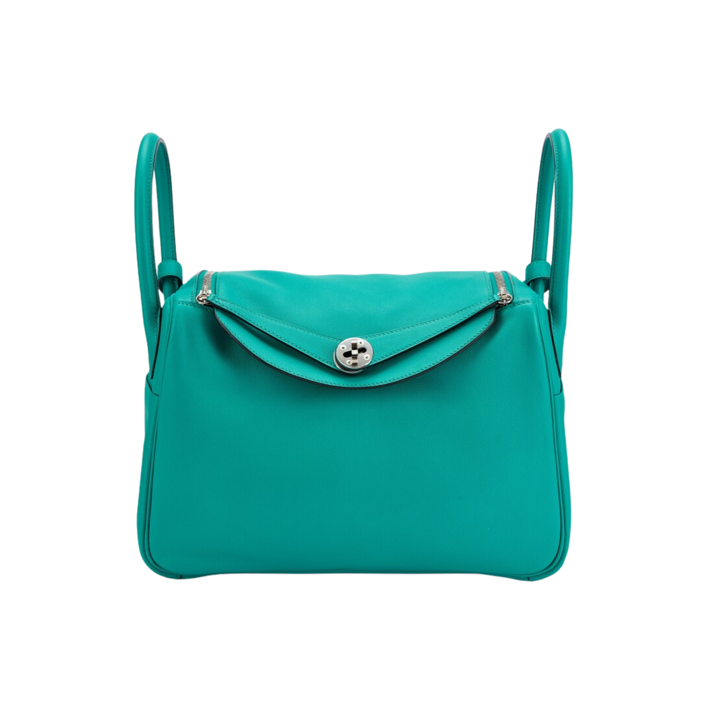 Hermes Lindy 30 Bleu Paon Swift Leather