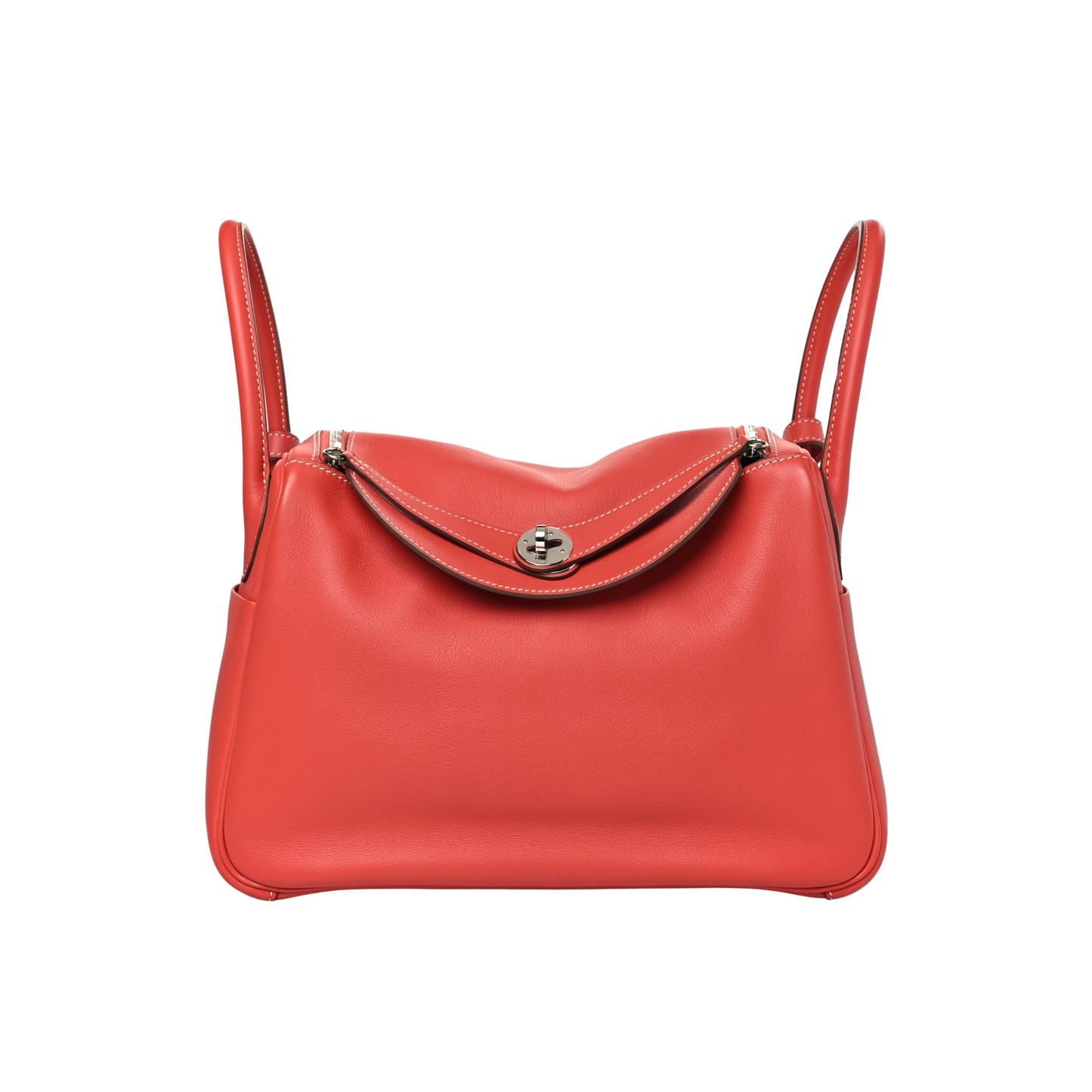 Hermes Lindy 30 Sanguine Swift Leather
