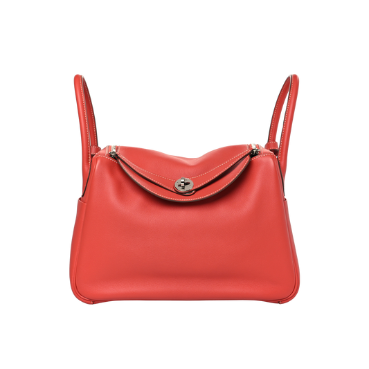 Hermes Lindy 30 Sanguine Swift Leather
