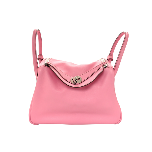 Hermes Lindy 30 5P Bubblegum Swift Leather