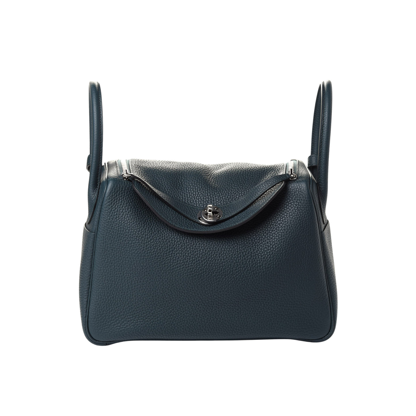 Hermes Lindy 30 Vert Cypress Clemence Leather