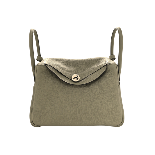 Hermes Lindy 30 Sauge Clemence Leather
