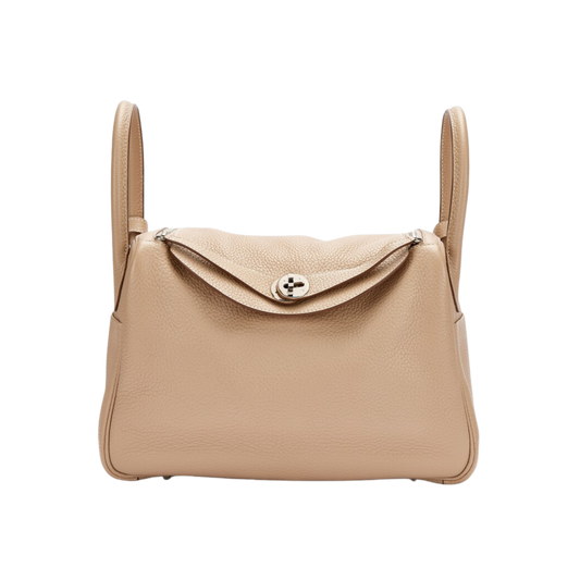 Hermes Lindy 30 Argile Clemence Leather