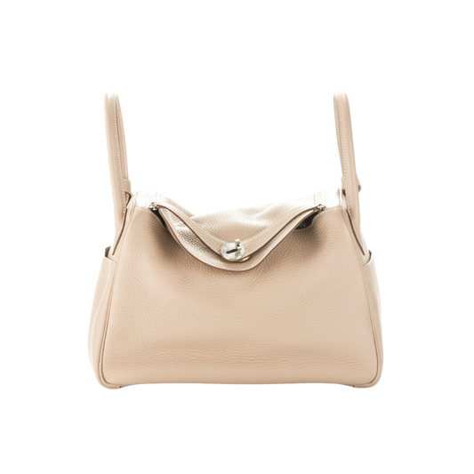Hermes Lindy 30 Argile Clemence Leather