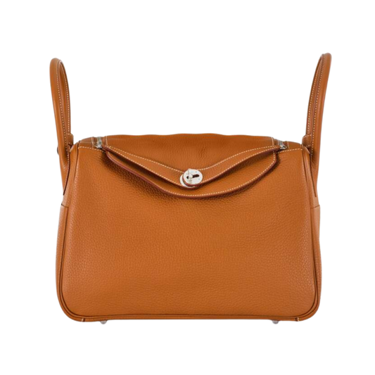 Hermes Lindy 34 Gold Clemence Leather