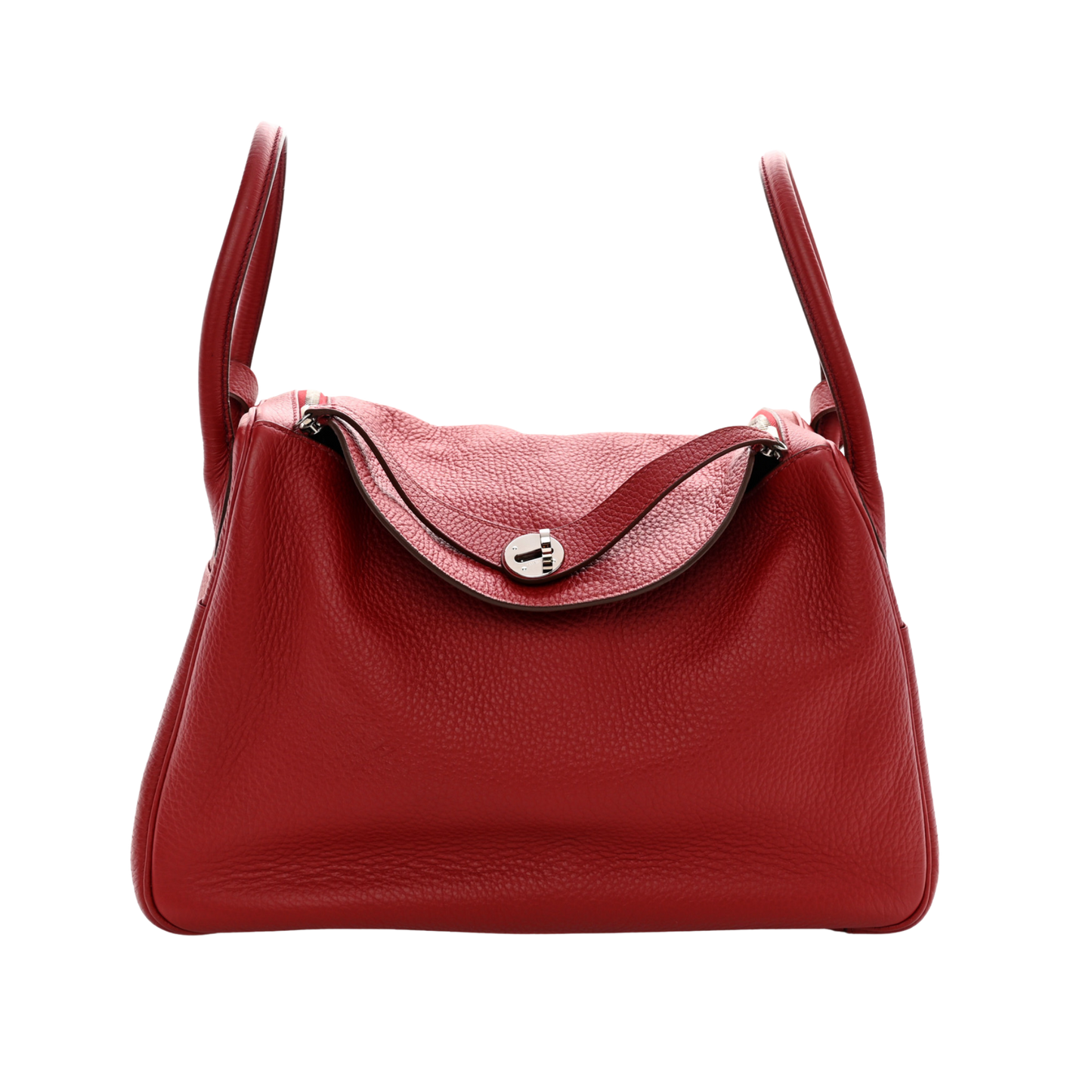 Hermes Lindy 34 Rouge Vif Clemence Leather