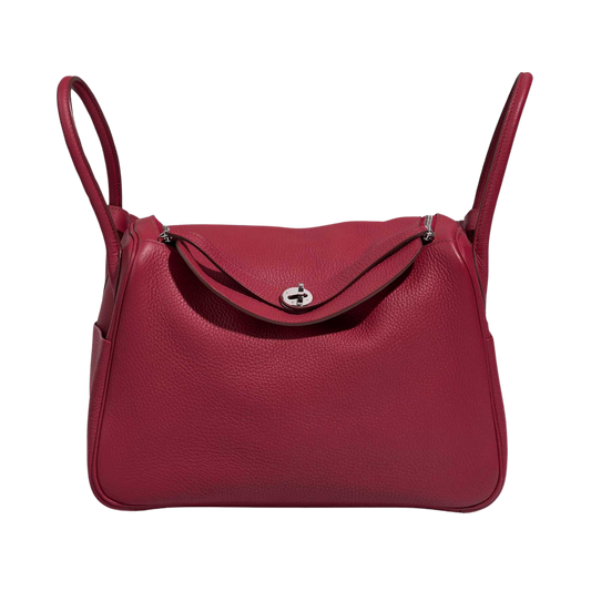 Hermes Lindy 34 Rubis Clemence Leather