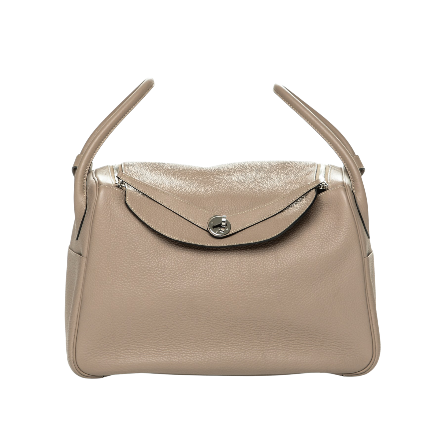 Hermes Lindy 34 Gris Tourterelle Clemence Leather