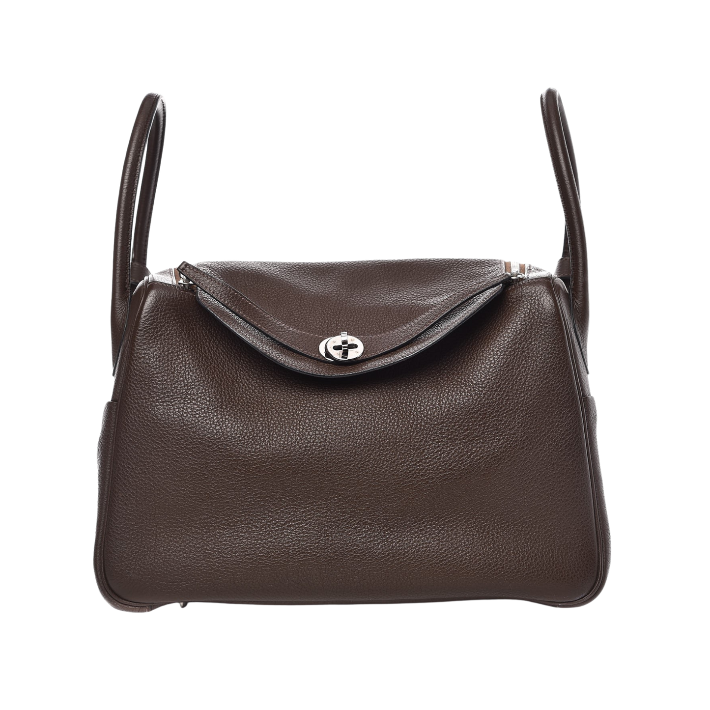 Hermes Lindy 34 Chocolat Clemence Leather