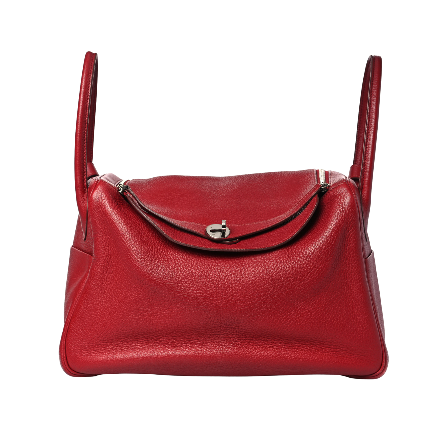 Hermes Lindy 34 Rouge Garance Clemence Leather