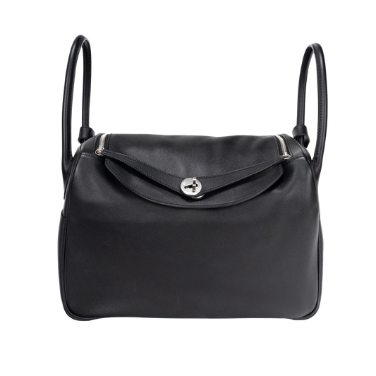 Hermes Lindy 34 Noir Swift Leather