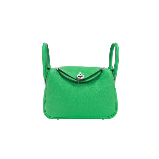 Hermes Lindy Mini Bambou Clemence Leather