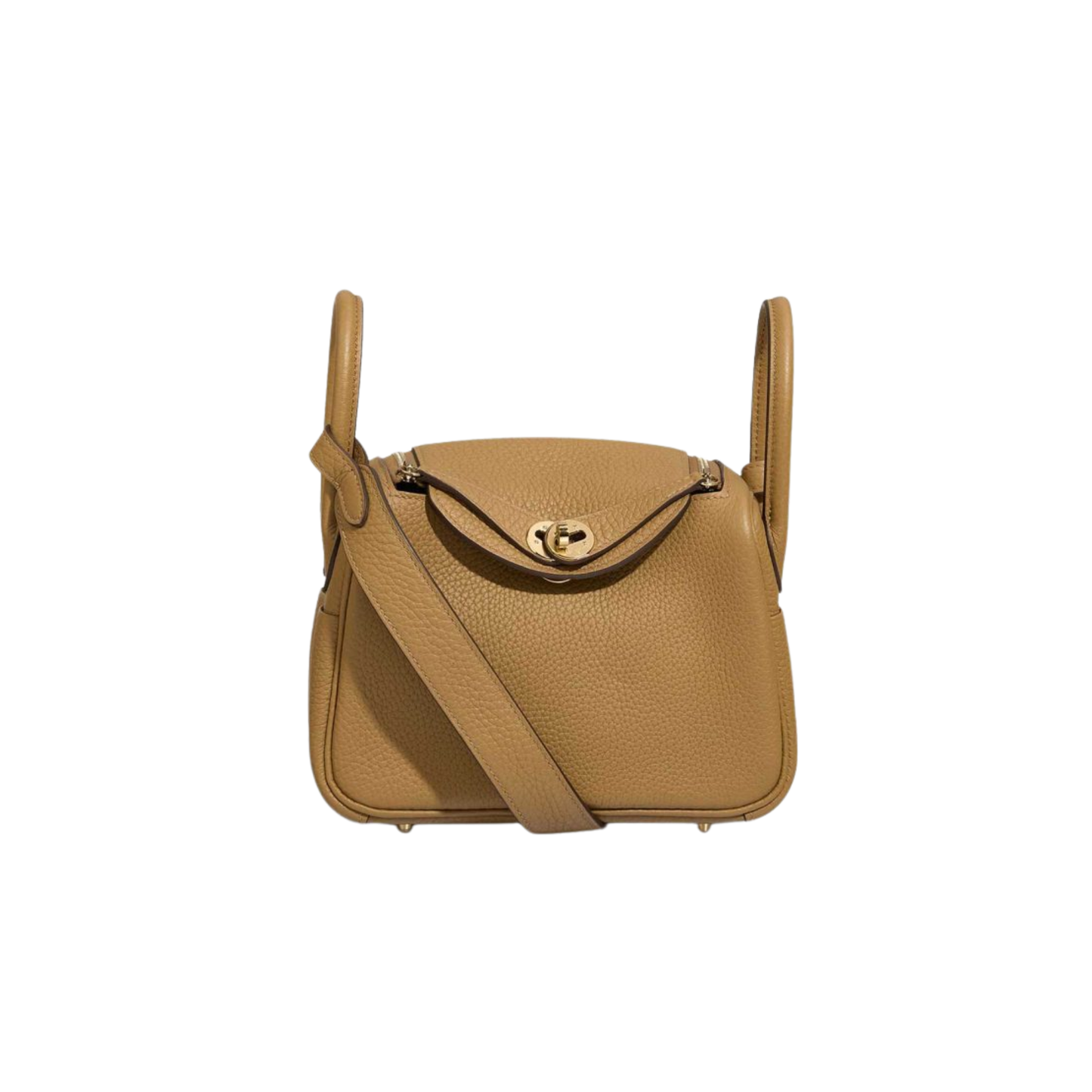 Hermes Lindy Mini Biscuit Clemence Leather