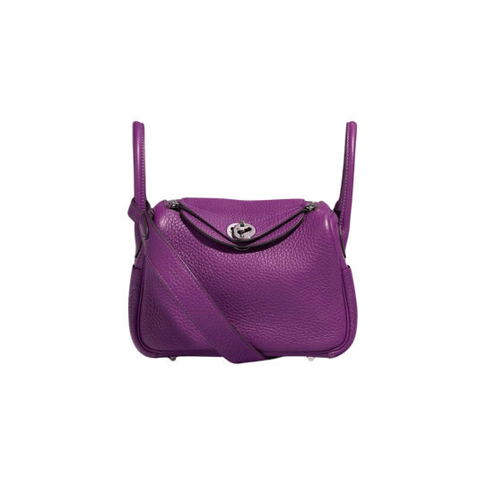 Hermes Lindy Mini Anemone Clemence Leather