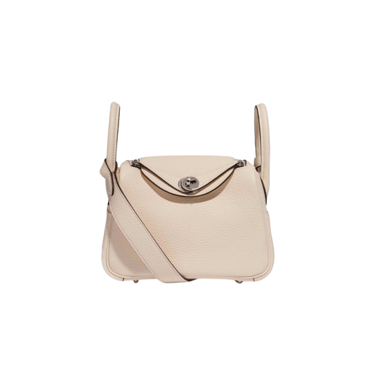Hermes Lindy Mini Nata Clemence Leather