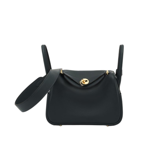 Hermes Lindy Mini Vert Rousseau Swift Leather