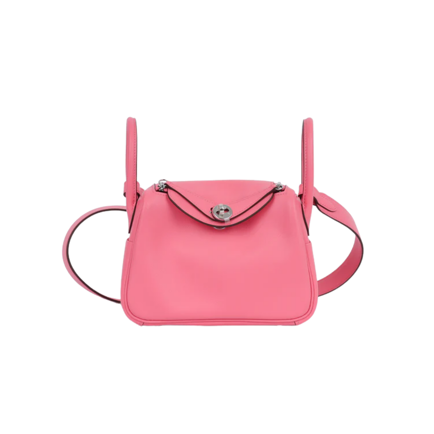 Hermes Lindy Mini Rose Azalee Swift Leather