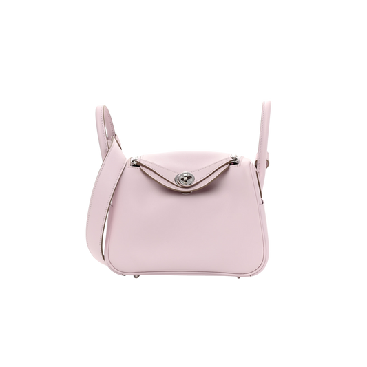 Hermes Lindy Mini Mauve Pale Swift Leather