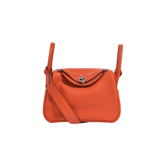 Hermes Lindy Mini Terre Battue Swift Leather