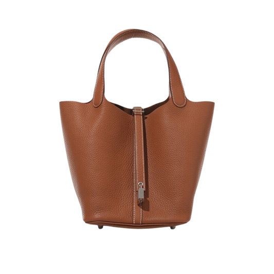 Hermes Picotin Lock 22 Gold Clemence Leather