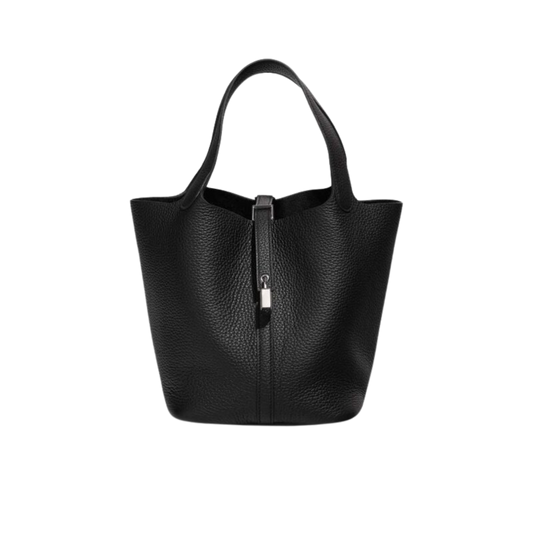 Hermes Picotin Lock 22 Noir Clemence Leather