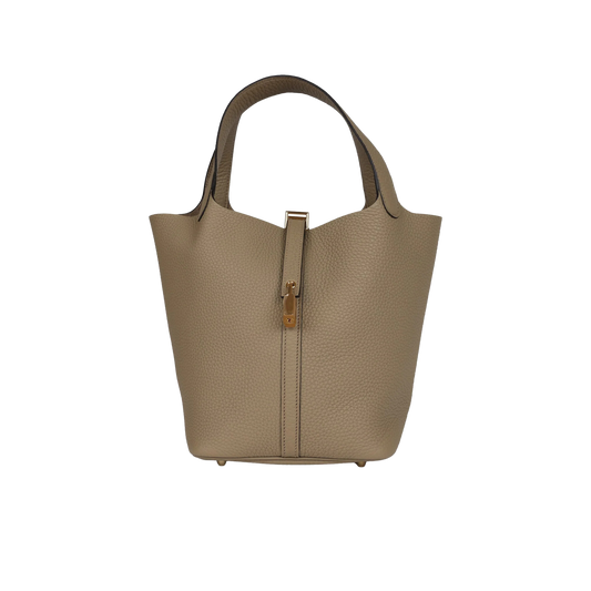 Hermes Picotin Lock 22 Beige Marfa Clemence Leather