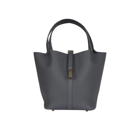 Hermes Picotin Lock 22 Ardoise Clemence Leather