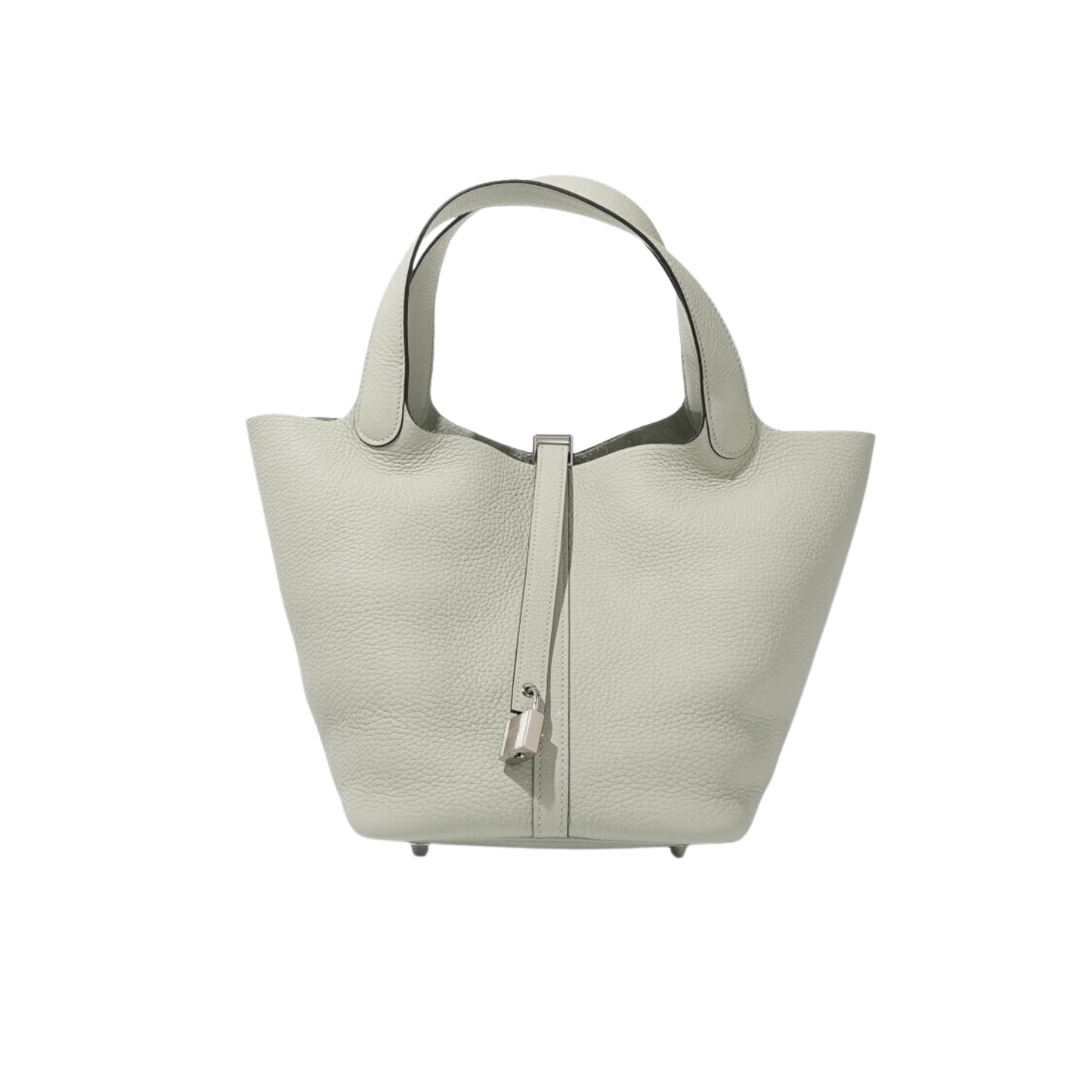 Hermes Picotin Lock 22 Gris Neve Clemence Leather