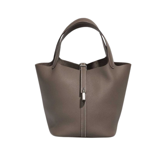 Hermes Picotin Lock 22 Etoupe Clemence Leather
