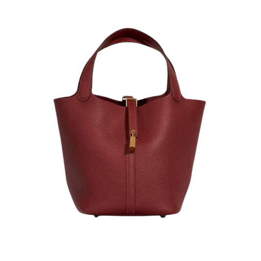 Hermes Picotin Lock 22 Rouge H Clemence Leather