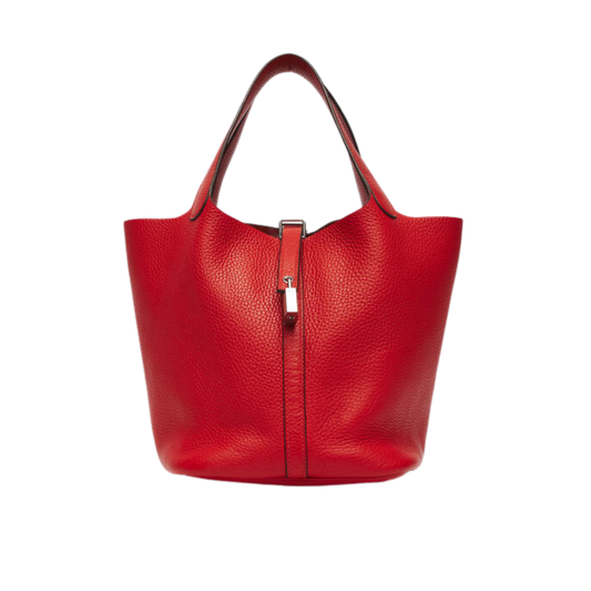 Hermes Picotin Lock 22 Rouge Tomate Clemence Leather