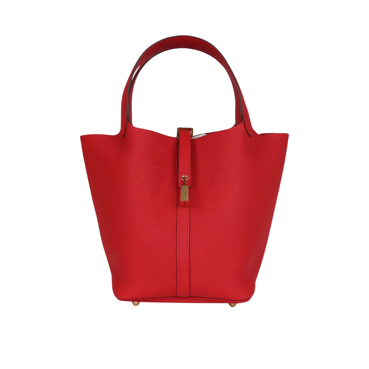Hermes Picotin Lock 22 Vermillion Clemence Leather