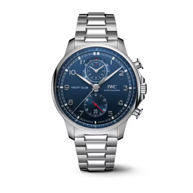 PORTUGIESER YACHT CLUB CHRONOGRAPH 45 MM STAINLESS STEEL WITH BLUE DIAL