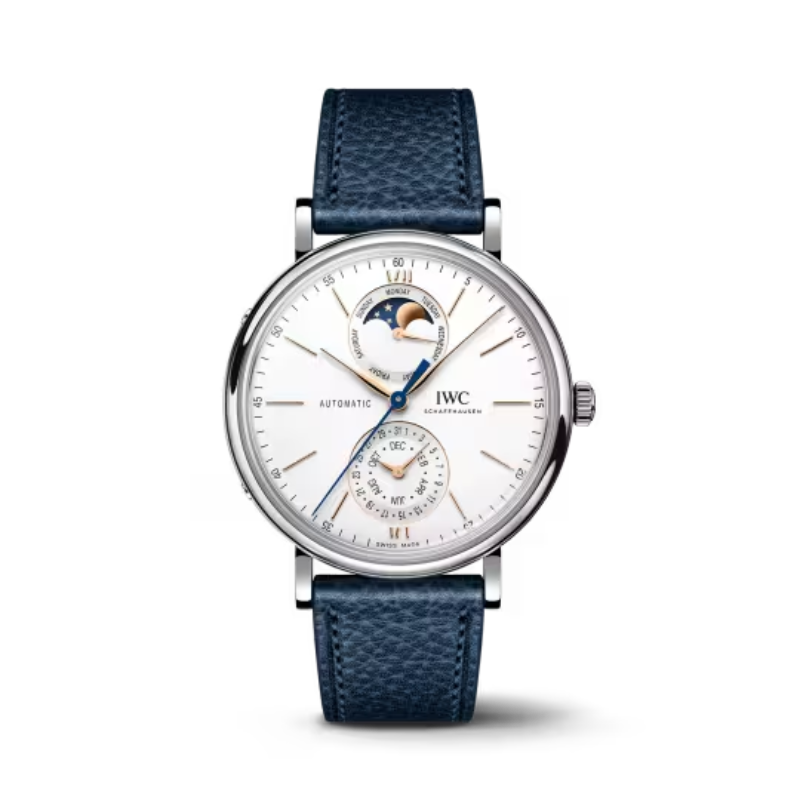 PORTOFINO COMPLETE CALENDAR 41 MM STAINLESS STEEL WITH WHITE DIAL