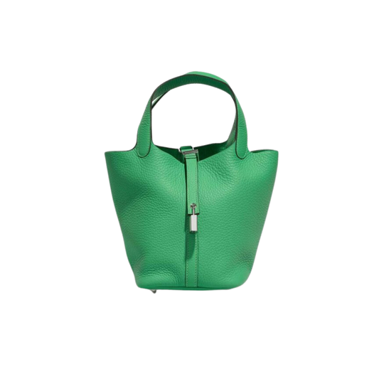 Hermes Picotin Lock 18 Vert Comics Clemence Leather